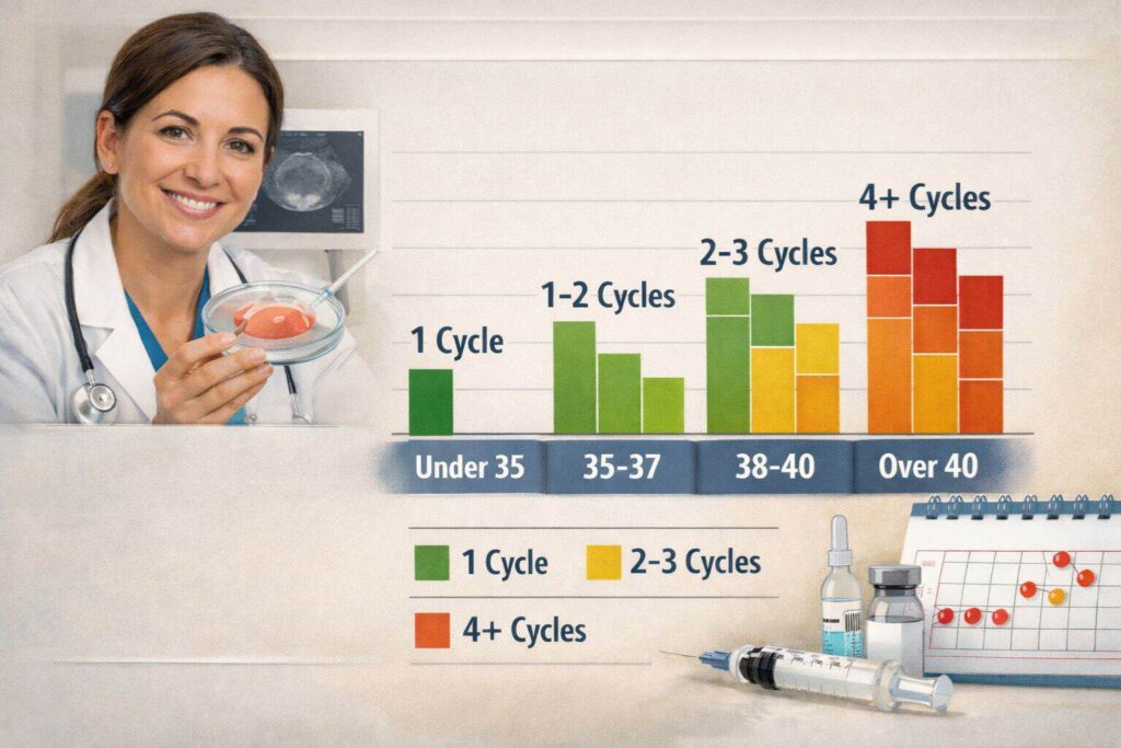IVF Success Rates By Age How Many Cycles You Might Need by Sishu Fertility.