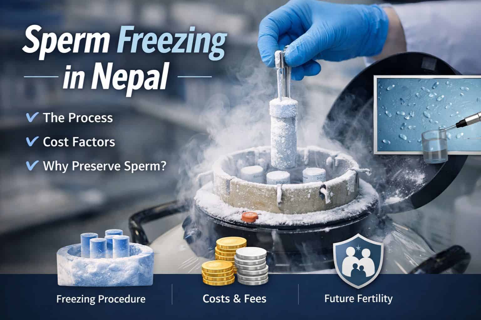 Sperm Freezing in Nepal Process, Cost, and Purpose by Sishu Fertility.