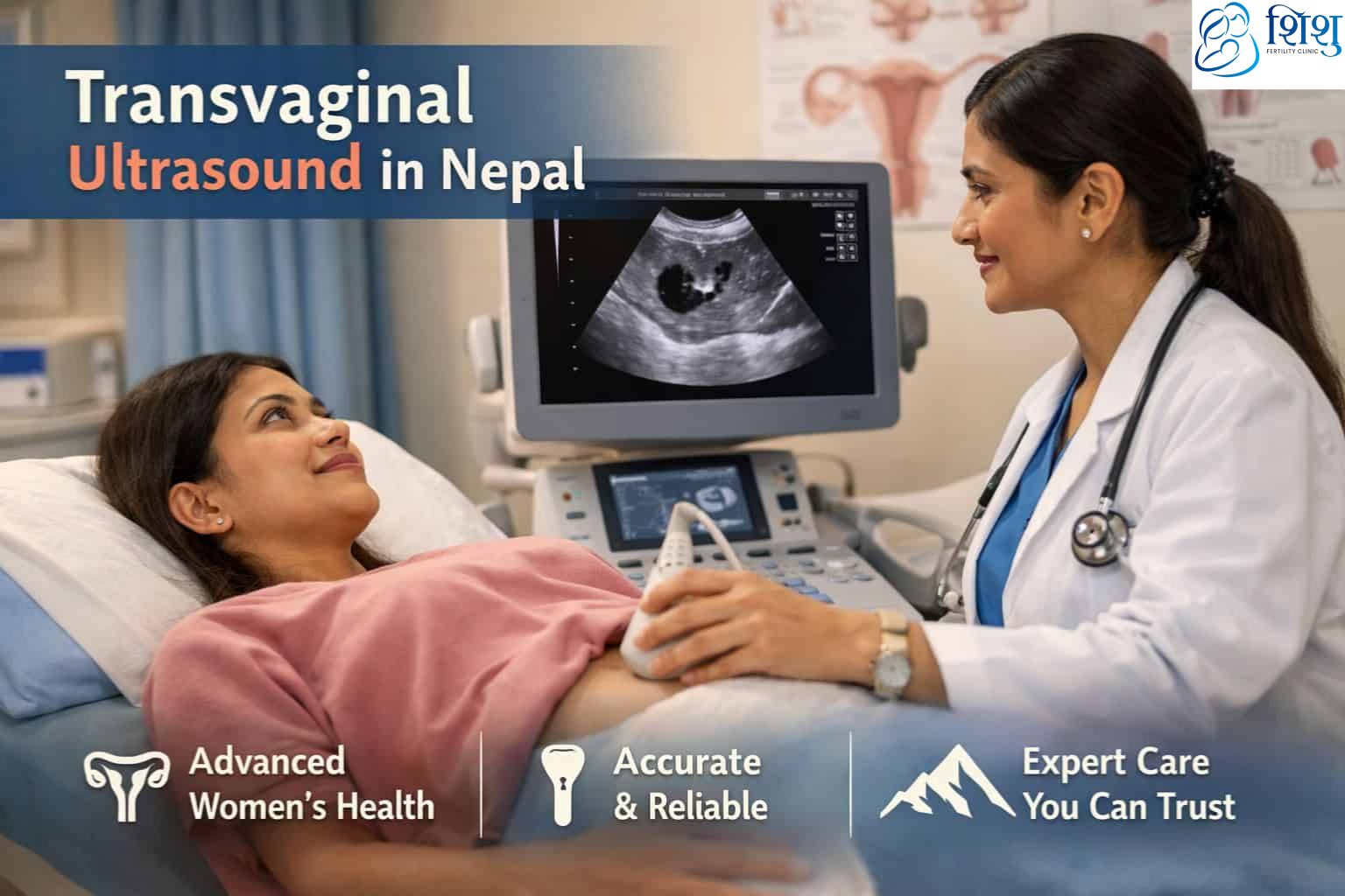 Transvaginal Ultrasound in Nepal Cost, Procedure and Safety Guide 2026 by Sishu Fertility.