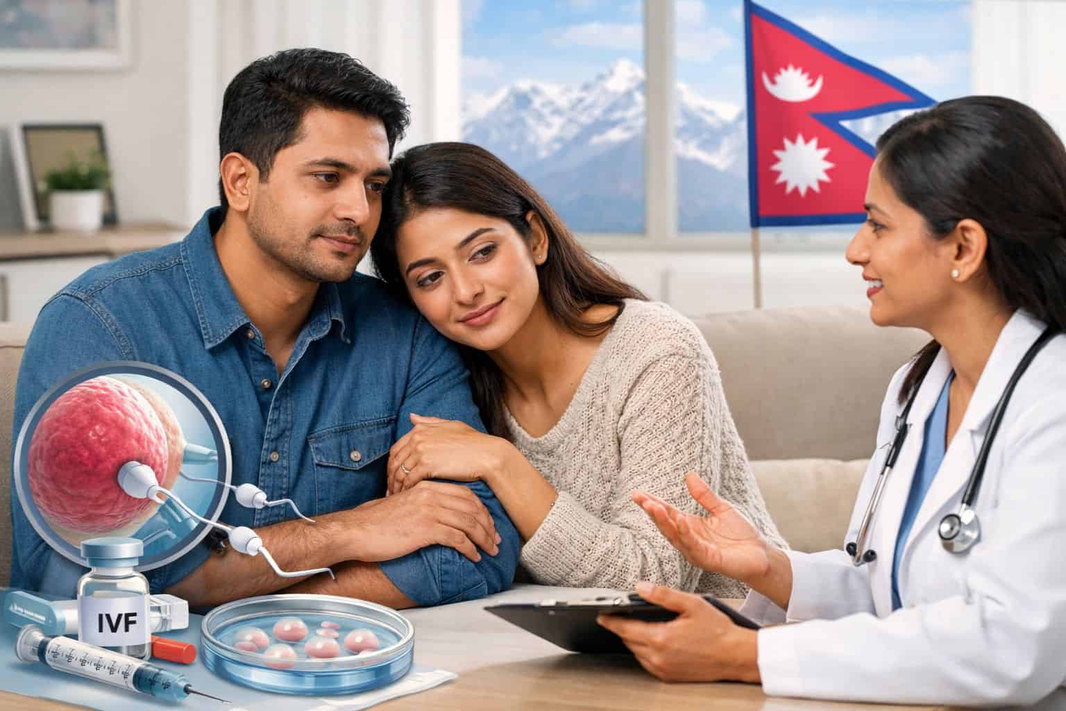 IVF Treatment in Nepal for Male Infertility What Every Couple Should Know by Sishu Fertility.