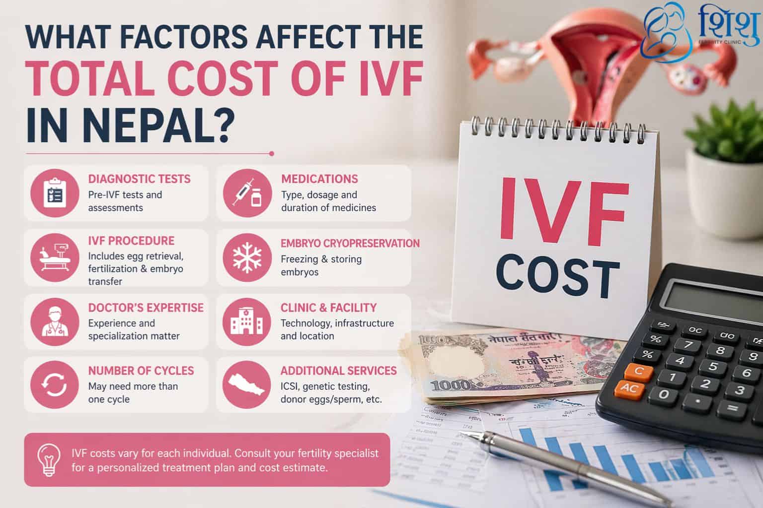 What Factors Affect the Total Cost of IVF in Nepal.
